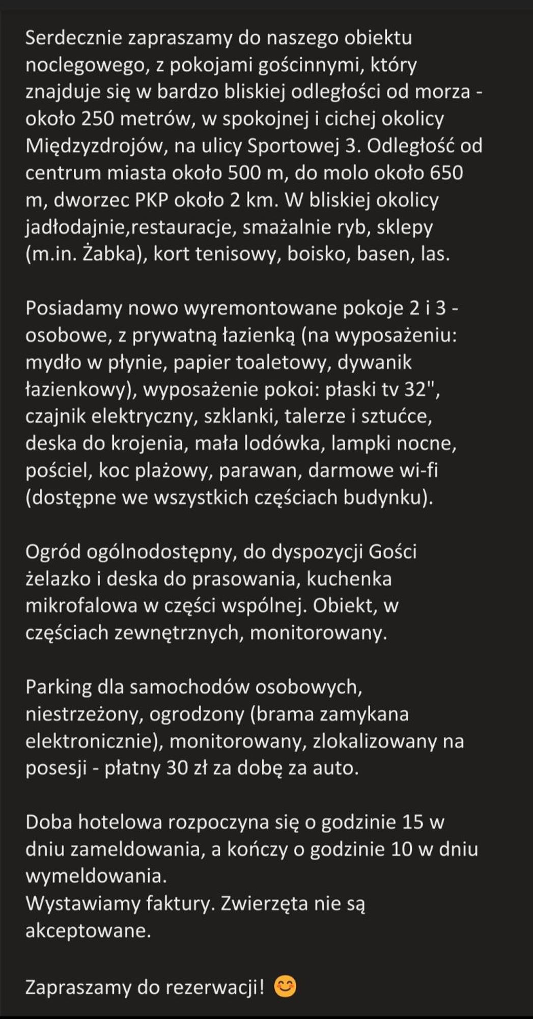 Pokoje Goscinne Gasowscy Dzieci Od 12 Roku Zycia Misdroy Exterior foto